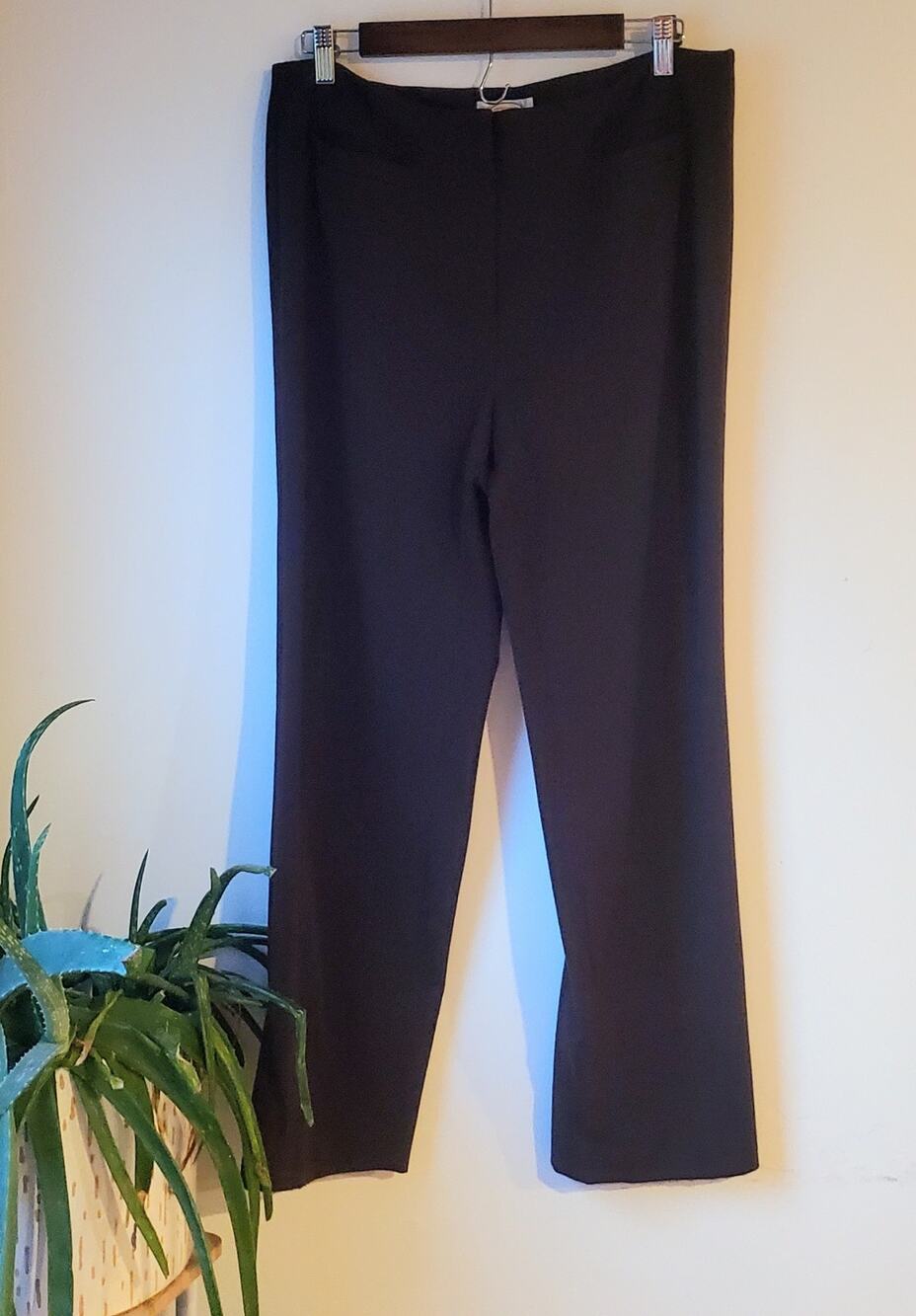 Talbot Brown Front Pocket Fitted Trousers Womens Size 14 Preppy Granny Classy